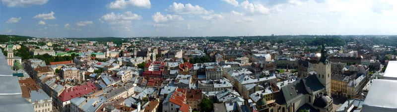 Lviv old-town panorama