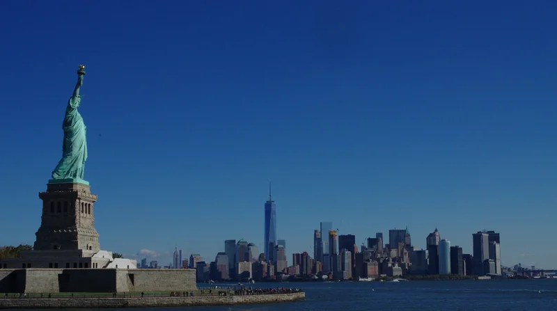 Statue of Liberty and the New York City skyline