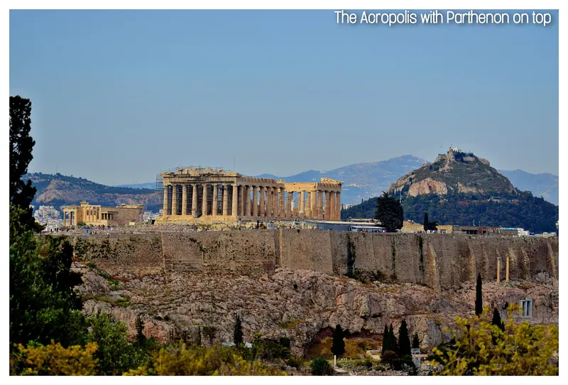 Athens Acropolis with the Parthenon, viewed from Philopappou Hill