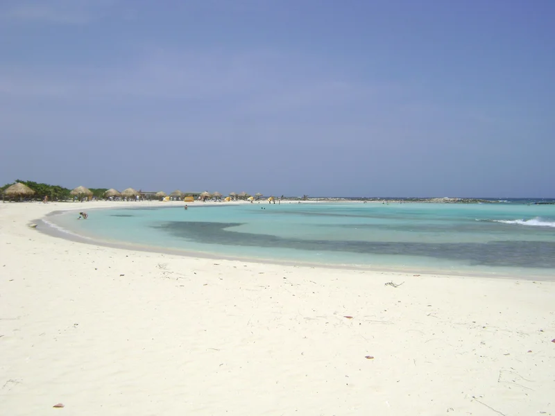 Baby Beach, Aruba — calm turquoise bay and pale sand