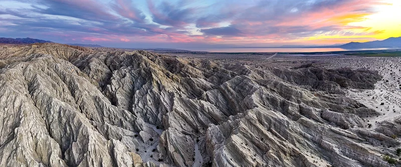 Chuckwalla Box Canyon near Mecca in the greater Palm Springs region at sunset