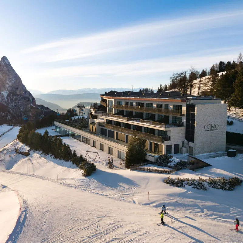 COMO Alpina Dolomites — property view from the cited source