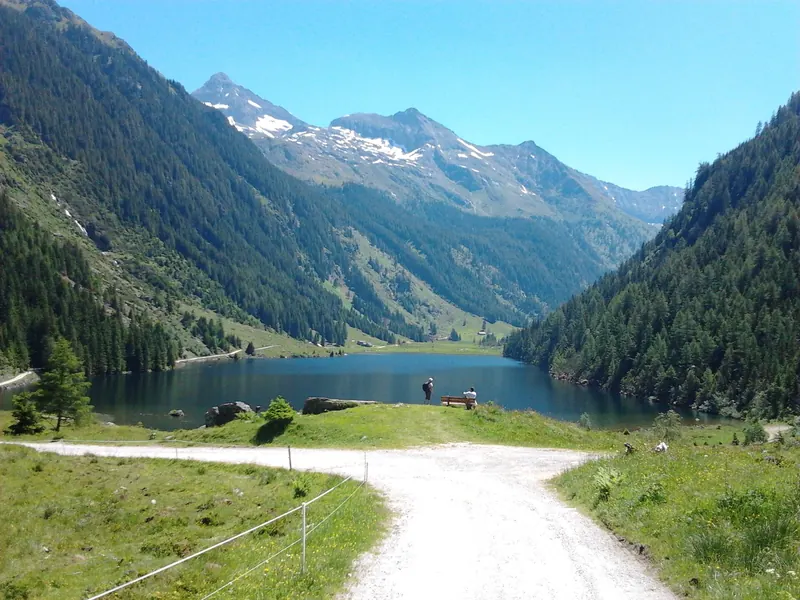 Der Riesachsee in Rohrmoos Untertal oberhalb der Riesachfälle