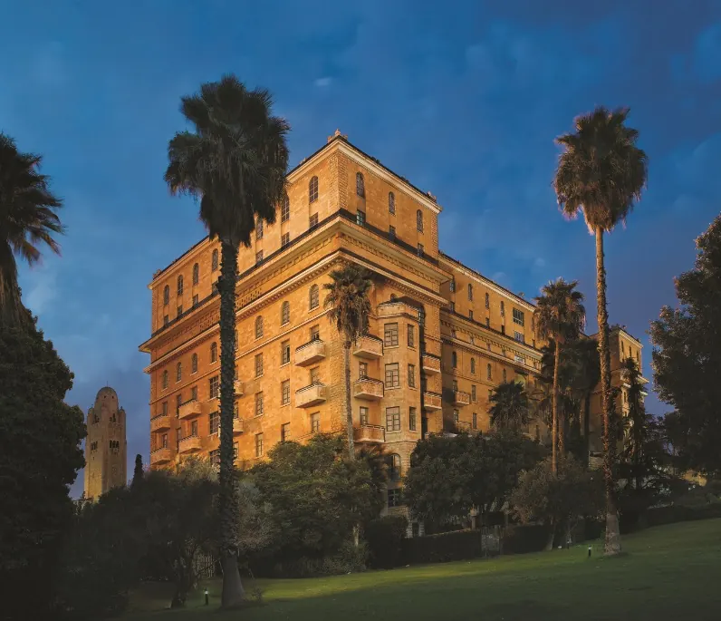 King David Jerusalem exterior at dusk