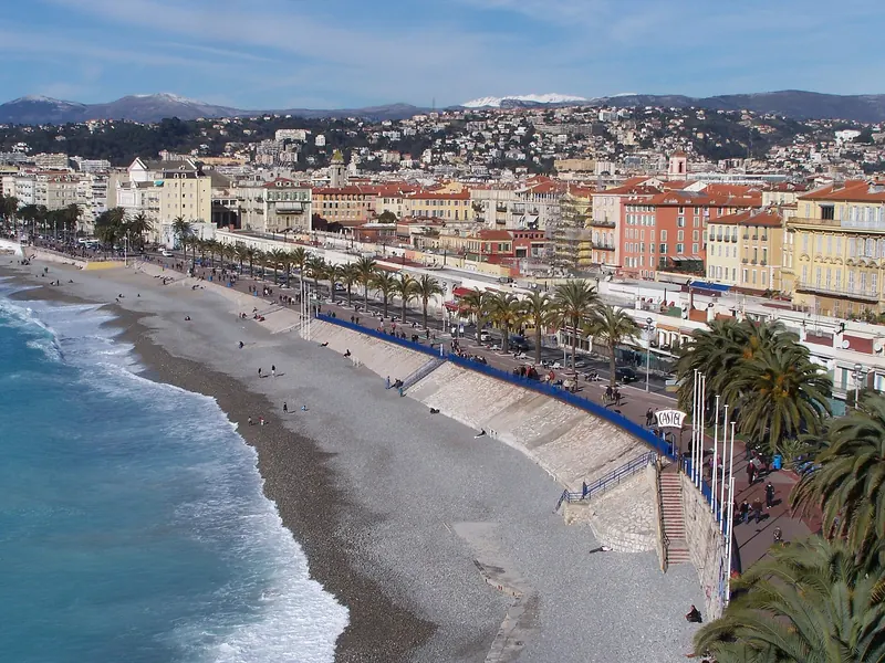 Nice promenade and city