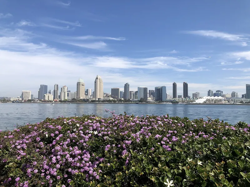 Picture of the San Diego skyline from Coronado Island